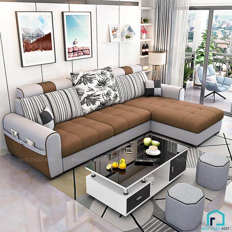 Bàn ghế sofa gỗ phòng khách hiện đại