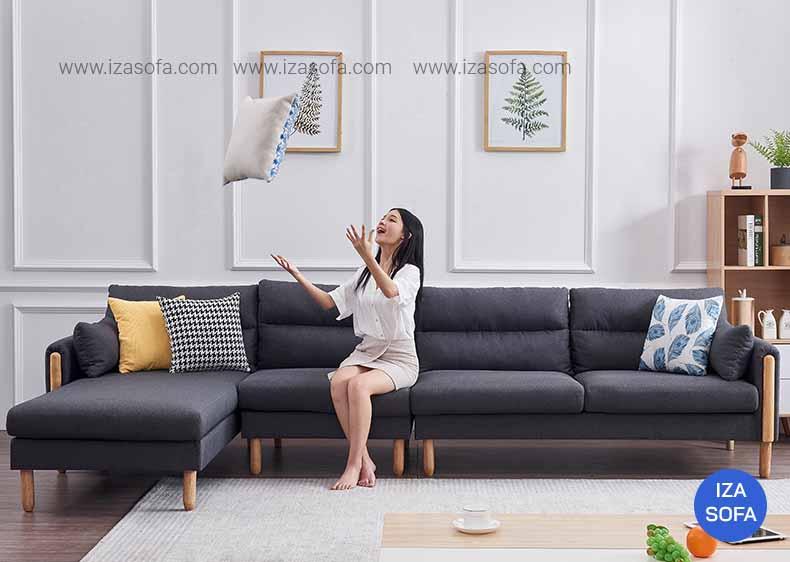 Sofa góc chữ L cho gia đình đông người